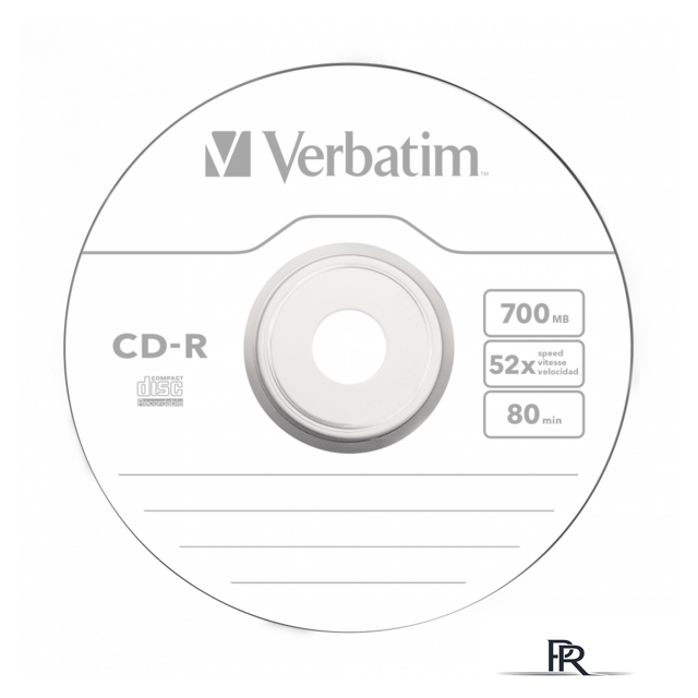 CD-R диск Verbatim 700Mb 52x 43411 (100 шт.) - Изображение №1 — Интернет-магазин ПроЗаказ