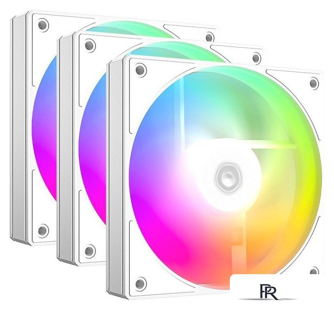 Комплект вентиляторов для корпуса ID-Cooling AS-120-ARGB-W Trio - Изображение №1 — Интернет-магазин ПроЗаказ