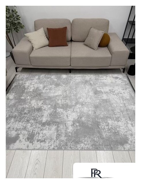 Ковер для жилой комнаты Radjab Carpet Амаль Прямоугольник 0901A 13095RK (2x4, Grey/Grey) - Изображение №4 — Интернет-магазин ПроЗаказ