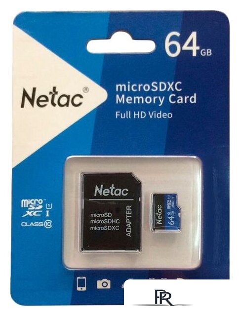 Карта памяти Netac P500 Standard 64GB NT02P500STN-064G-R + адаптер - Изображение №2 — Интернет-магазин ПроЗаказ