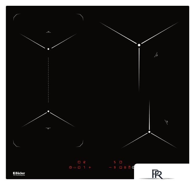 Варочная панель Backer BIH604-1T-S4 Black - Изображение №1 — Интернет-магазин ПроЗаказ