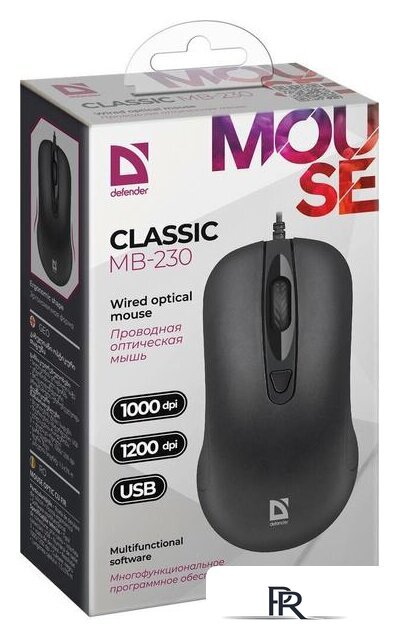 Мышь Defender Classic MB-230 (4 кнопки) - Изображение №5 — Интернет-магазин ПроЗаказ