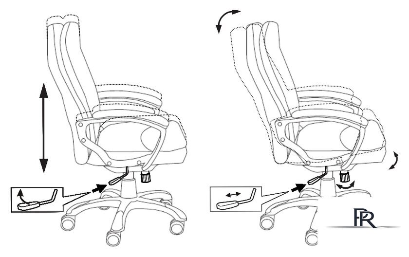 Офисное кресло Бюрократ CH-868N OR-10 (темно-коричневый) - Изображение №6 — Интернет-магазин ПроЗаказ