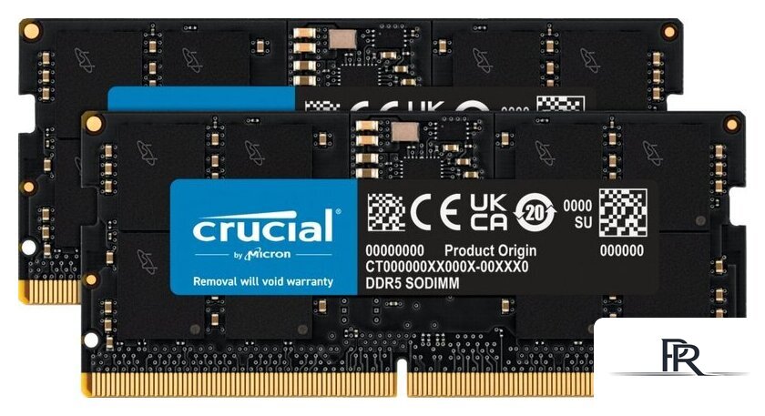 Оперативная память Crucial 2x16ГБ DDR5 SODIMM 5600 МГц CT2K16G56C46S5 - Изображение №1 — Интернет-магазин ПроЗаказ