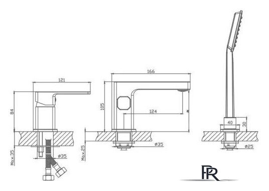 Смеситель Haiba HB80615 - Изображение №3 — Интернет-магазин ПроЗаказ