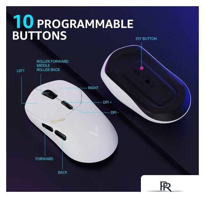 Игровая мышь Rapoo VT1 Pro Max (белый) - Изображение №8 — Интернет-магазин ПроЗаказ