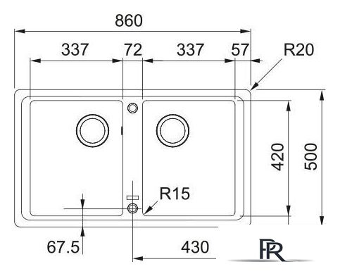 Кухонная мойка Franke Basis BFG 620-34-34 114.0676.270 (снежно-белый) - Изображение №2 — Интернет-магазин ПроЗаказ
