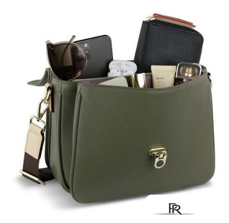 Женская сумка Bugatti Ella 49663484 (оливковый) - Изображение №5 — Интернет-магазин ПроЗаказ