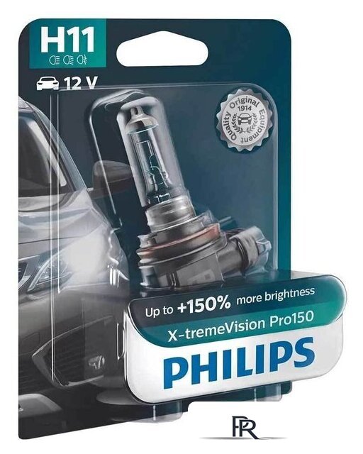 Галогенная лампа Philips H11 X-tremeVision Pro150 Blister 1шт - Изображение №1 — Интернет-магазин ПроЗаказ