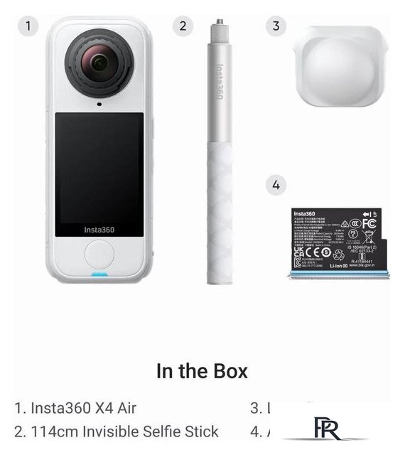 Экшен-камера Insta360 X4 Air Starter Bundle (белый) - Изображение №2 — Интернет-магазин ПроЗаказ