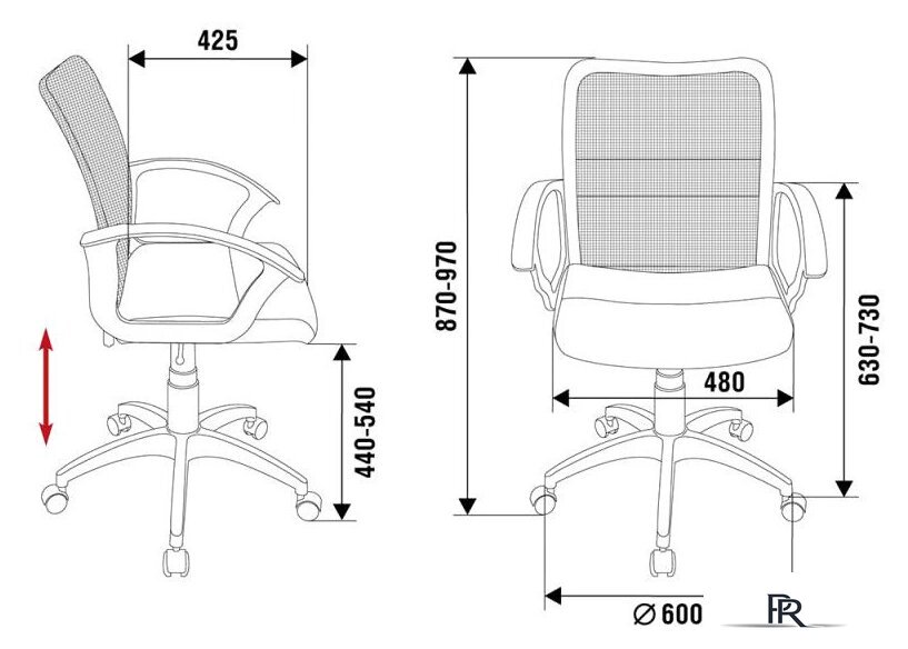 Офисное кресло Бюрократ CH-590 (черный) - Изображение №5 — Интернет-магазин ПроЗаказ