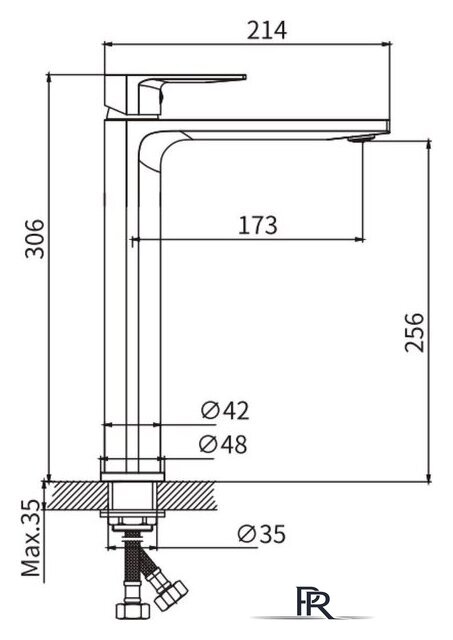 Умывальник Lauter 21393-70 + Reef 21CK8678BS - Изображение №4 — Интернет-магазин ПроЗаказ