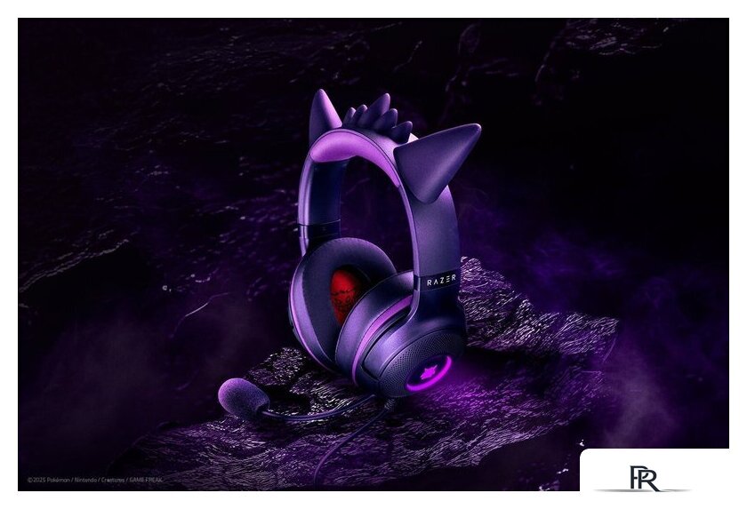 Наушники Razer Kraken Kitty V2 Pokemon Gengar Edition - Изображение №6 — Интернет-магазин ПроЗаказ
