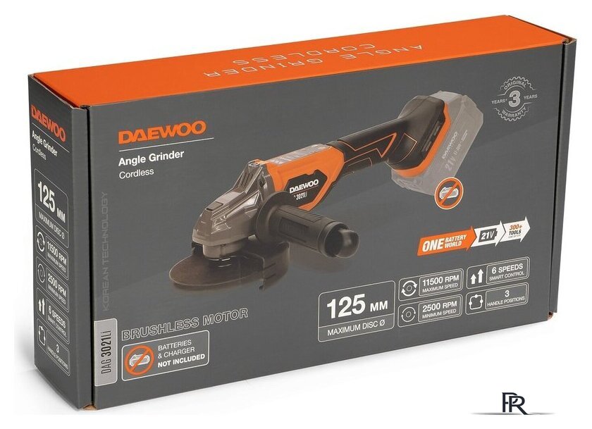Угловая шлифмашина Daewoo Power DAG 3021Li (без АКБ) - Изображение №13 — Интернет-магазин ПроЗаказ