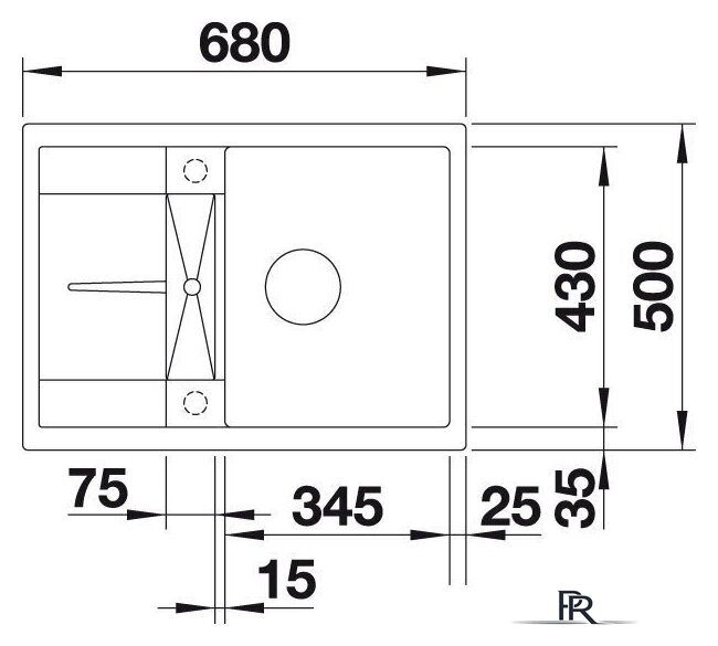 Кухонная мойка Blanco Metra 45 S Compact 519565 (белый) - Изображение №3 — Интернет-магазин ПроЗаказ
