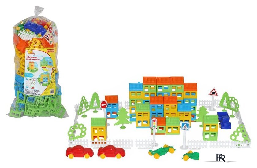 Конструктор Полесье 56276 Построй свой город - Изображение №2 — Интернет-магазин ПроЗаказ