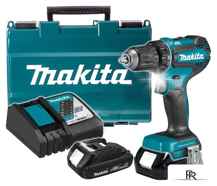 Дрель-шуруповерт Makita DDF485SYE (с 2-мя АКБ, кейс) - Изображение №1 — Интернет-магазин ПроЗаказ