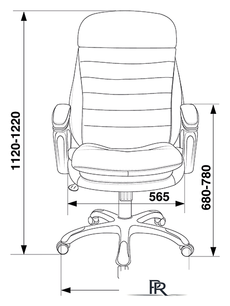 Офисное кресло Бюрократ T-9950LT (коричневый) - Изображение №7 — Интернет-магазин ПроЗаказ