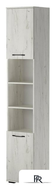 Шкаф-пенал Памир Италия П-400 комбинированный (дуб крафт белый) - Изображение №1 — Интернет-магазин ПроЗаказ