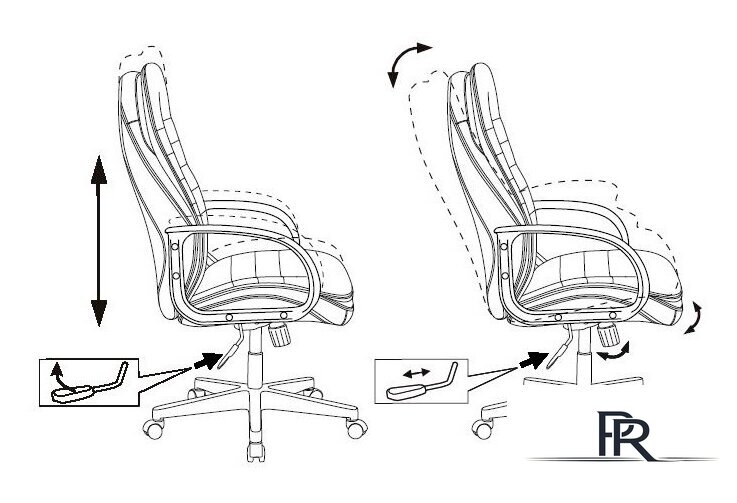 Офисное кресло Бюрократ T-9950PL (черный) - Изображение №6 — Интернет-магазин ПроЗаказ