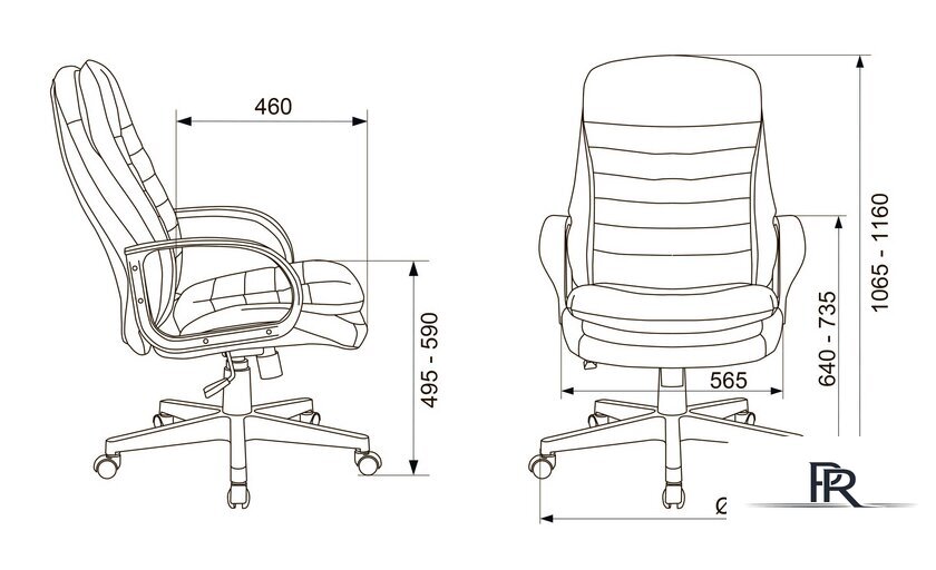 Офисное кресло Бюрократ T-9950PL (черный) - Изображение №7 — Интернет-магазин ПроЗаказ