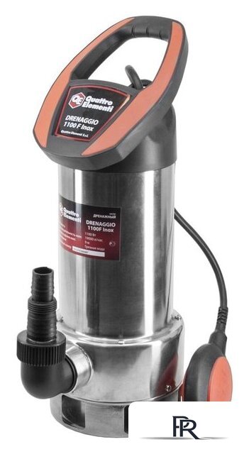 Дренажный насос Quattro Elementi Drenaggio 1100 F Inox - Изображение №4 — Интернет-магазин ПроЗаказ