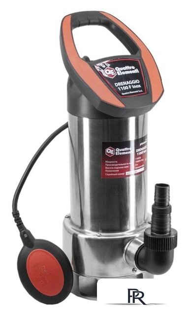 Дренажный насос Quattro Elementi Drenaggio 1100 F Inox - Изображение №1 — Интернет-магазин ПроЗаказ