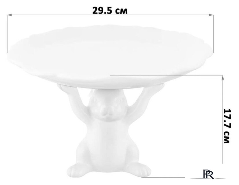 Блюдо Elan Gallery Кролик на подставке 340069 - Изображение №8 — Интернет-магазин ПроЗаказ