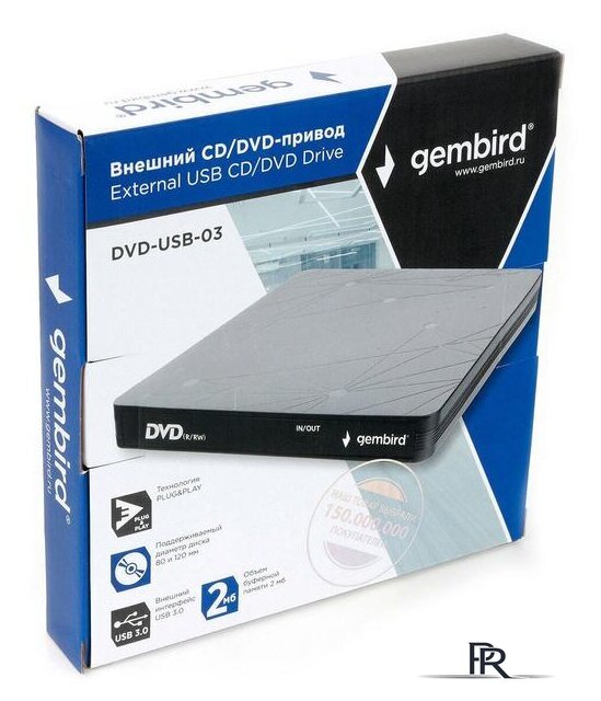 Оптический привод Gembird DVD-USB-03 - Изображение №5 — Интернет-магазин ПроЗаказ