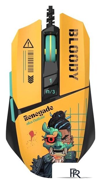 Игровая мышь A4Tech Bloody W63 Max Renegade (желтый) - Изображение №1 — Интернет-магазин ПроЗаказ