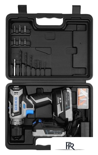 Дрель-шуруповерт Deko DKCD20V One Set63 083-1038 (с 2-мя АКБ, кейс) - Изображение №5 — Интернет-магазин ПроЗаказ