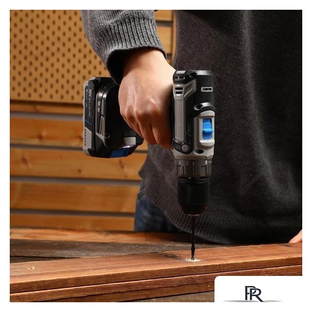 Дрель-шуруповерт Deko DKCD20V One Set63 083-1038 (с 2-мя АКБ, кейс) - Изображение №7 — Интернет-магазин ПроЗаказ