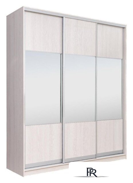 Шкаф-купе Рэйгрупп 203450 YYX Elgon РГ-08.01 (ясень снежный/хром) - Изображение №1 — Интернет-магазин ПроЗаказ