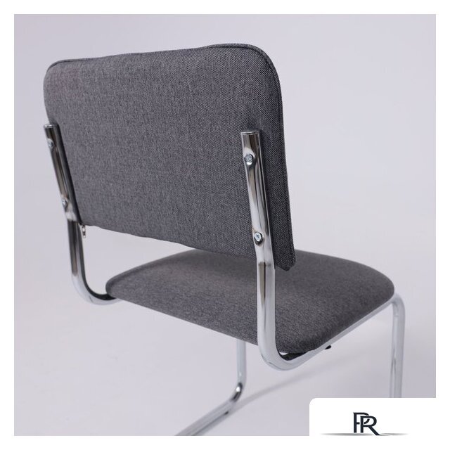 Офисный стул AksHome Славия Leto 68 (темно-серая ткань/хром) - Изображение №10 — Интернет-магазин ПроЗаказ