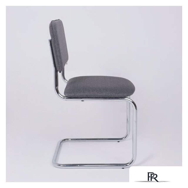 Офисный стул AksHome Славия Leto 68 (темно-серая ткань/хром) - Изображение №3 — Интернет-магазин ПроЗаказ