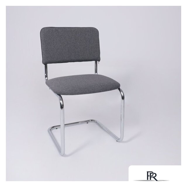 Офисный стул AksHome Славия Leto 68 (темно-серая ткань/хром) - Изображение №8 — Интернет-магазин ПроЗаказ