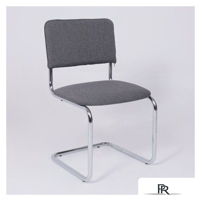 Офисный стул AksHome Славия Leto 68 (темно-серая ткань/хром) - Изображение №2 — Интернет-магазин ПроЗаказ