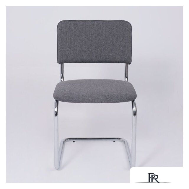 Офисный стул AksHome Славия Leto 68 (темно-серая ткань/хром) - Изображение №7 — Интернет-магазин ПроЗаказ