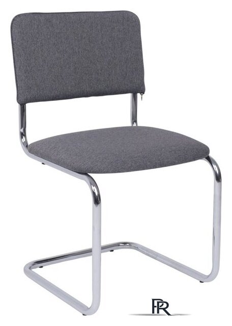 Офисный стул AksHome Славия Leto 68 (темно-серая ткань/хром) - Изображение №1 — Интернет-магазин ПроЗаказ