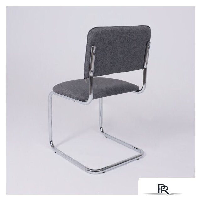 Офисный стул AksHome Славия Leto 68 (темно-серая ткань/хром) - Изображение №5 — Интернет-магазин ПроЗаказ