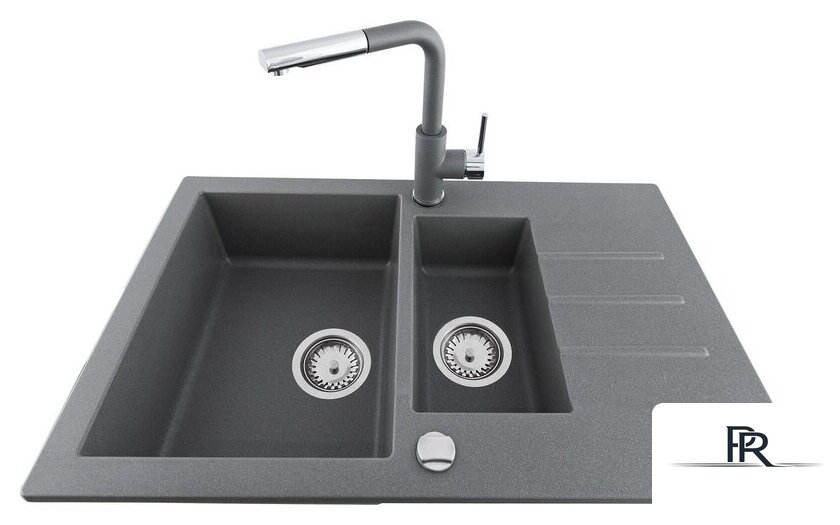 Кухонная мойка Kernau KGS A 6079 1.5B1D Grey Metallic - Изображение №3 — Интернет-магазин ПроЗаказ