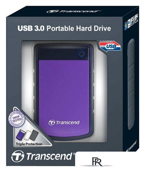 Внешний накопитель Transcend StoreJet 25H3P 1TB (TS1TSJ25H3P) - Изображение №2 — Интернет-магазин ПроЗаказ