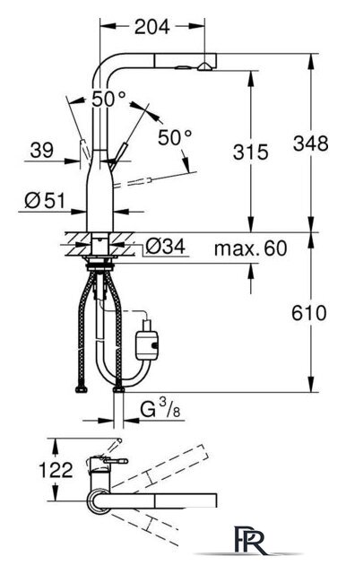 Смеситель Grohe Accent 30432000 - Изображение №2 — Интернет-магазин ПроЗаказ
