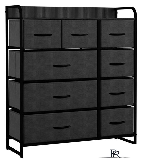 Комод Импэкс Leset Ноа 9 ящиков (черный/темно-серый) - Изображение №1 — Интернет-магазин ПроЗаказ