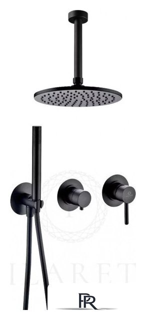 Душевая система  Filarete Roun FL1032 (черный матовый) - Изображение №1 — Интернет-магазин ПроЗаказ