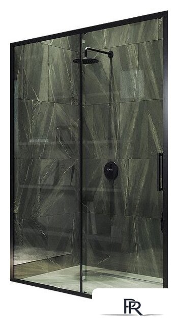 Душевая дверь MaybahGlass 195x120 MGD-1276-6 (бесцветный/черный) - Изображение №1 — Интернет-магазин ПроЗаказ