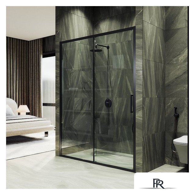 Душевая дверь MaybahGlass 195x120 MGD-1276-6 (бесцветный/черный) - Изображение №2 — Интернет-магазин ПроЗаказ