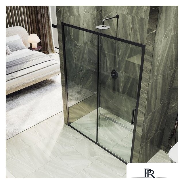 Душевая дверь MaybahGlass 195x120 MGD-1276-6 (бесцветный/черный) - Изображение №4 — Интернет-магазин ПроЗаказ