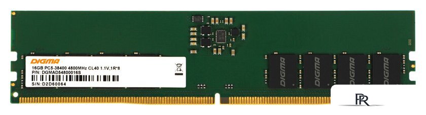 Оперативная память Digma 16ГБ DDR5 4800 МГц DGMAD54800016S - Изображение №1 — Интернет-магазин ПроЗаказ
