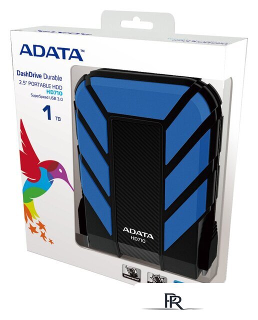 Внешний накопитель ADATA DashDrive Durable HD710 1TB Blue (AHD710-1TU3-CBL) - Изображение №4 — Интернет-магазин ПроЗаказ